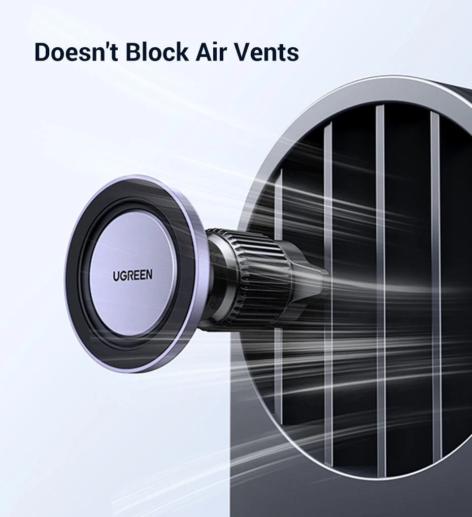 UGREEN Magnetic Car Phone Holder – Air Vent Mount