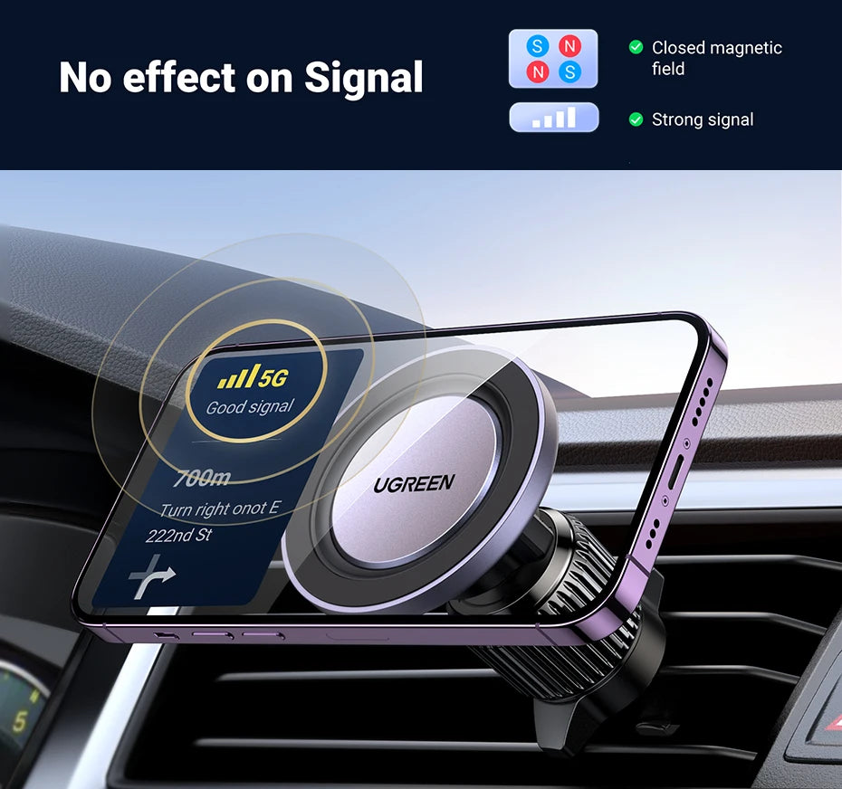UGREEN Magnetic Car Phone Holder – Air Vent Mount