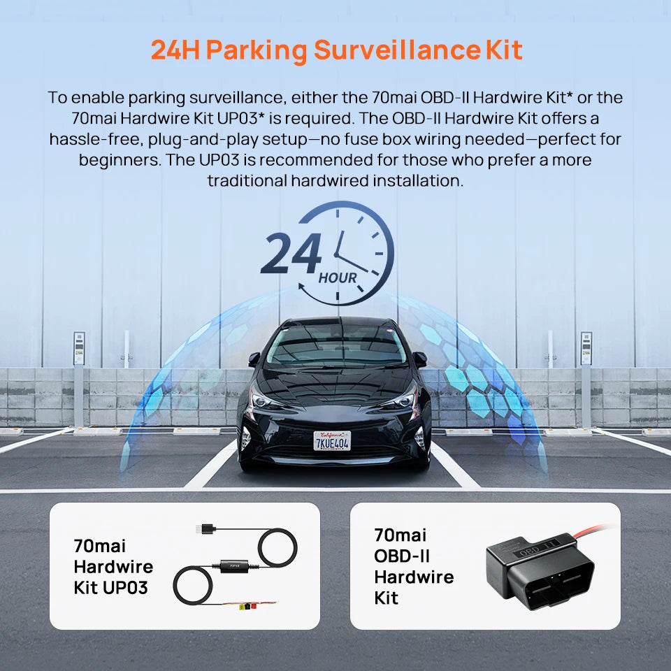 70mai M310 Plus 2K Dash Cam | 1440P QHD, 143° FOV, Night Vision & 24H Parking Guard