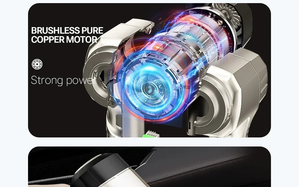 SZUK Cordless Car Vacuum Cleaner – 15KPa Strong Suction, HEPA Filter, 3-in-1