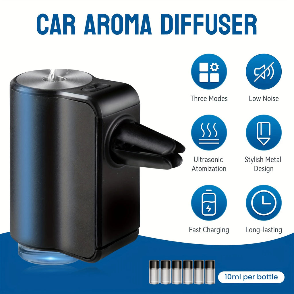 Car Air Aromatherapy Diffuser & Freshener | Odor Eliminator