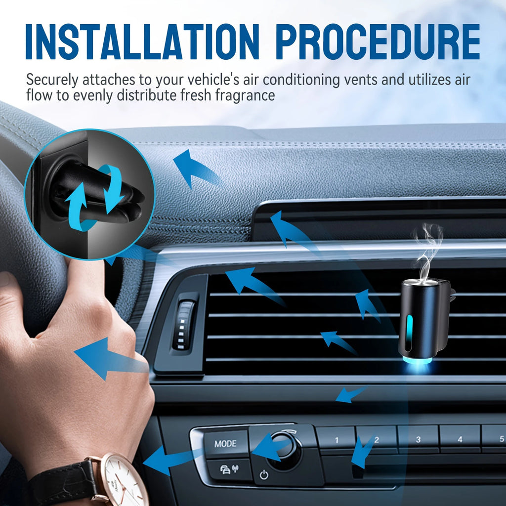 Car Air Aromatherapy Diffuser & Freshener | Odor Eliminator
