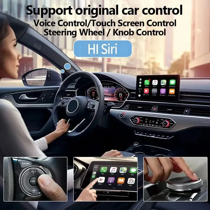 Mini Wireless CarPlay Adapter Android Auto Wireless Dongle Wifi 5.8G Auto Connect Box For iphone Android Phone For Volvo Benz VW
