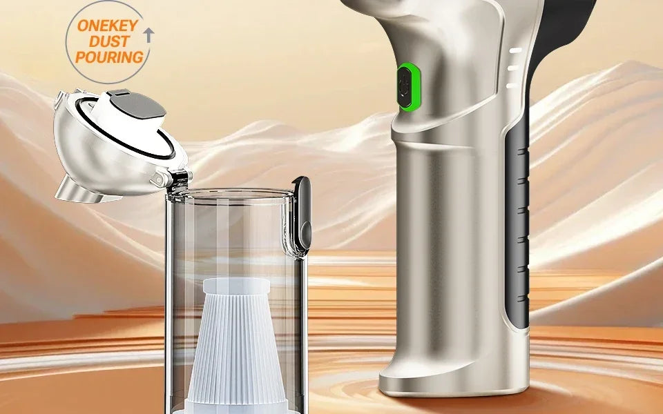 SZUK Cordless Car Vacuum Cleaner – 15KPa Strong Suction, HEPA Filter, 3-in-1