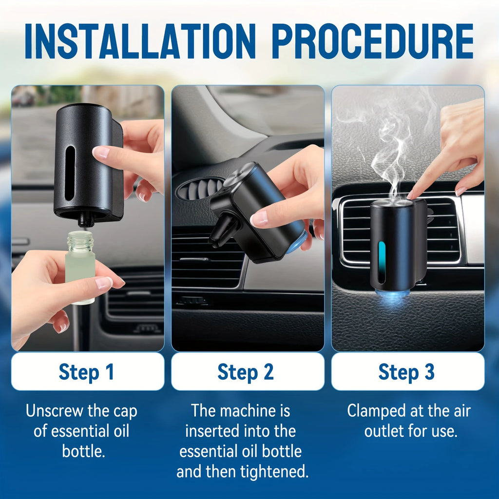 Car Air Aromatherapy Diffuser & Freshener | Odor Eliminator