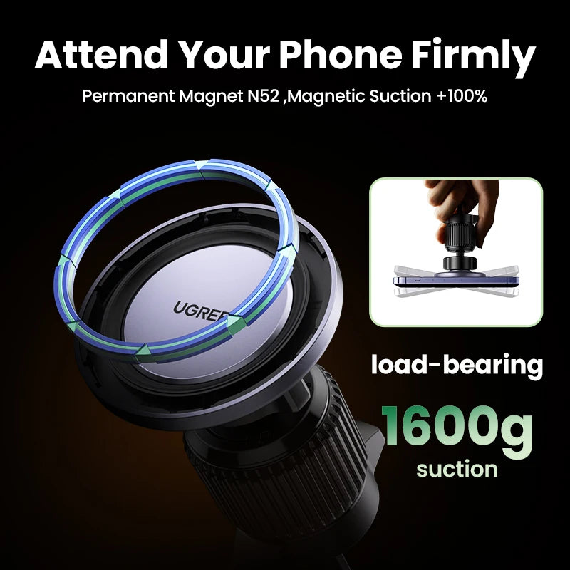 UGREEN Magnetic Car Phone Holder – Air Vent Mount